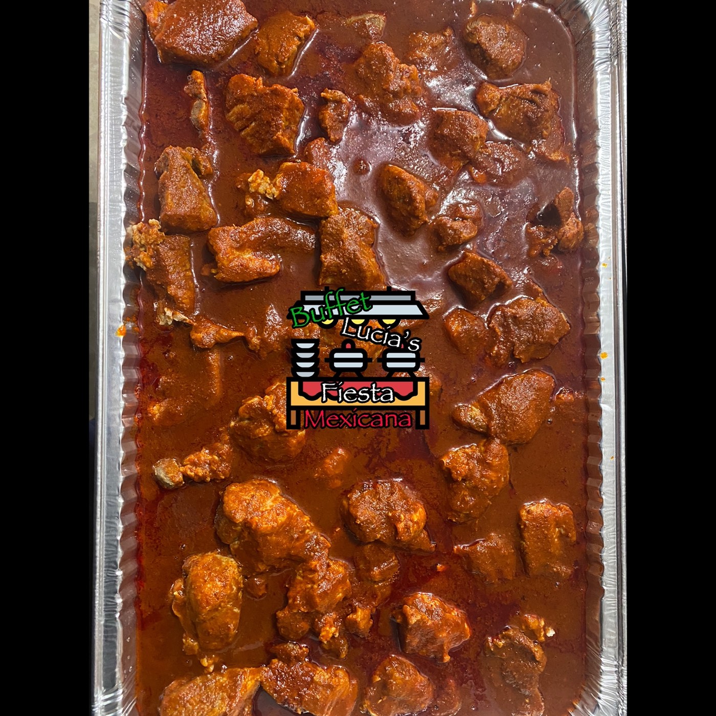 Charola de adobo de puerco