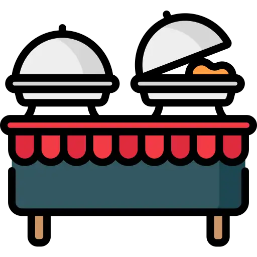 Buffet tray icon for price per tray